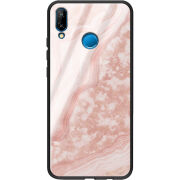 Защитный чехол BoxFace Glossy Panel Huawei P20 Lite Pink Marble