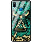 Защитный чехол BoxFace Glossy Panel Huawei P20 Lite Masonic Owl