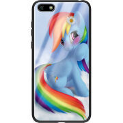 Защитный чехол BoxFace Glossy Panel Huawei Y5 2018 / Honor 7A My Little Pony Rainbow Dash
