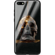 Защитный чехол BoxFace Glossy Panel Huawei Y5 2018 / Honor 7A Gold Skull