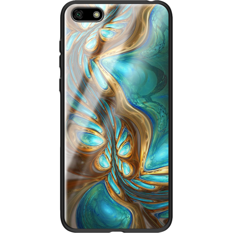 Защитный чехол BoxFace Glossy Panel Huawei Y5 2018 / Honor 7A Blue Abstraction