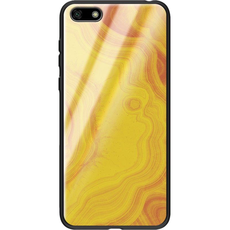 Защитный чехол BoxFace Glossy Panel Huawei Y5 2018 / Honor 7A Yellow Marble