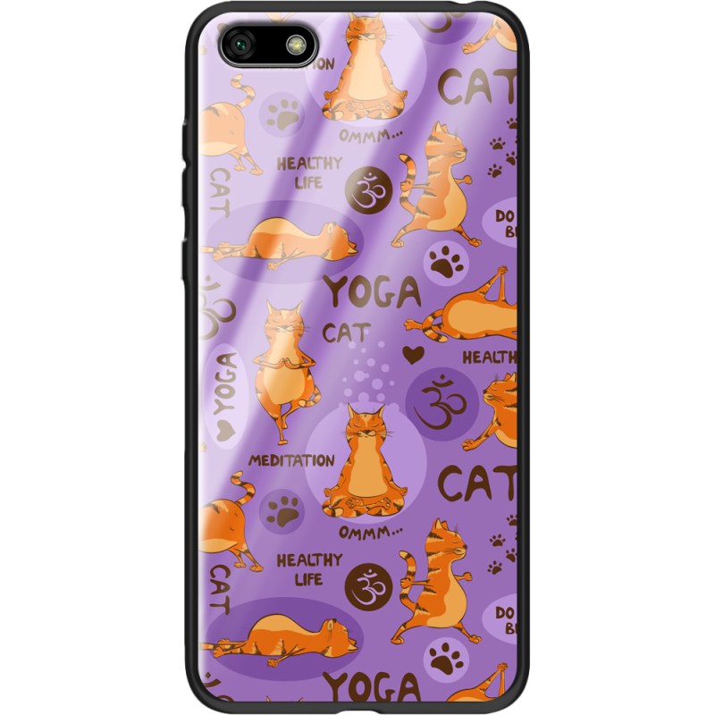 Защитный чехол BoxFace Glossy Panel Huawei Y5 2018 / Honor 7A Yoga Cat