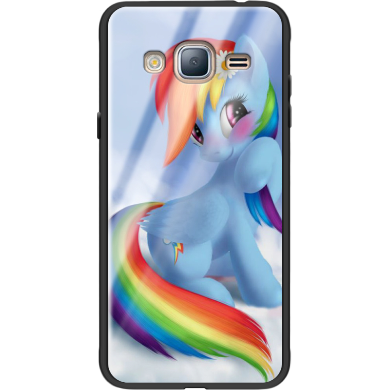 Защитный чехол BoxFace Glossy Panel Samsung Galaxy J3 2016 My Little Pony Rainbow Dash
