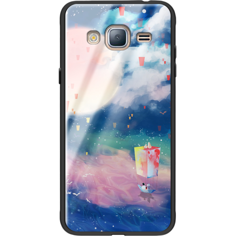 Защитный чехол BoxFace Glossy Panel Samsung Galaxy J3 2016 Dreamy Clouds