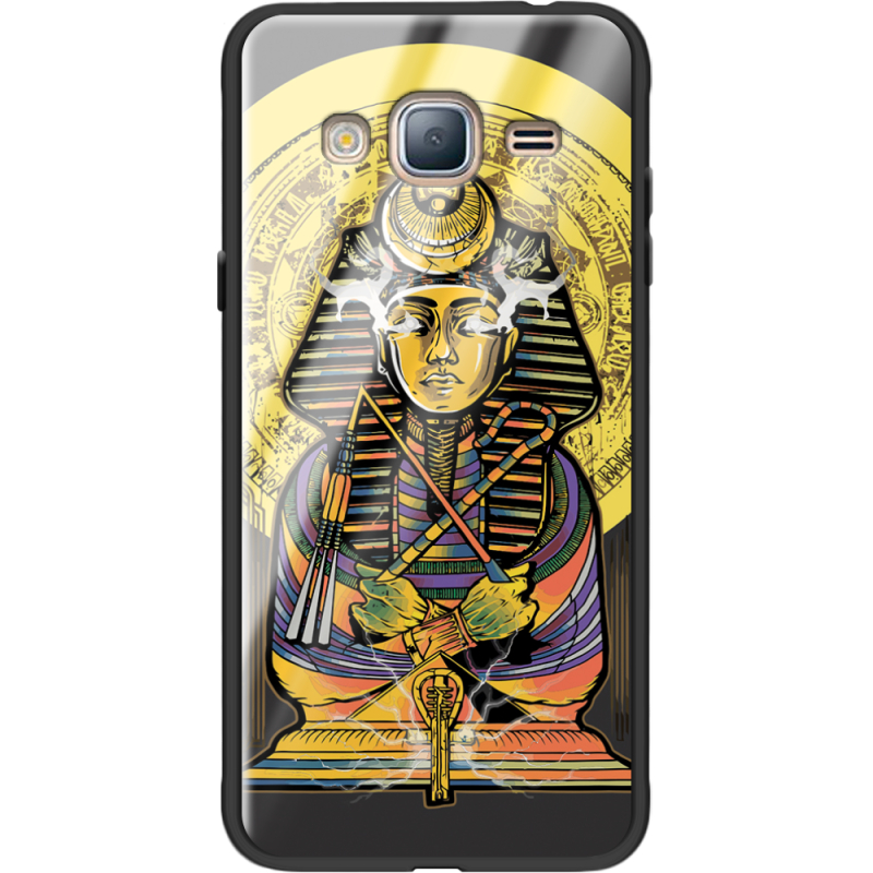 Защитный чехол BoxFace Glossy Panel Samsung Galaxy J3 2016 Gold Pharaoh