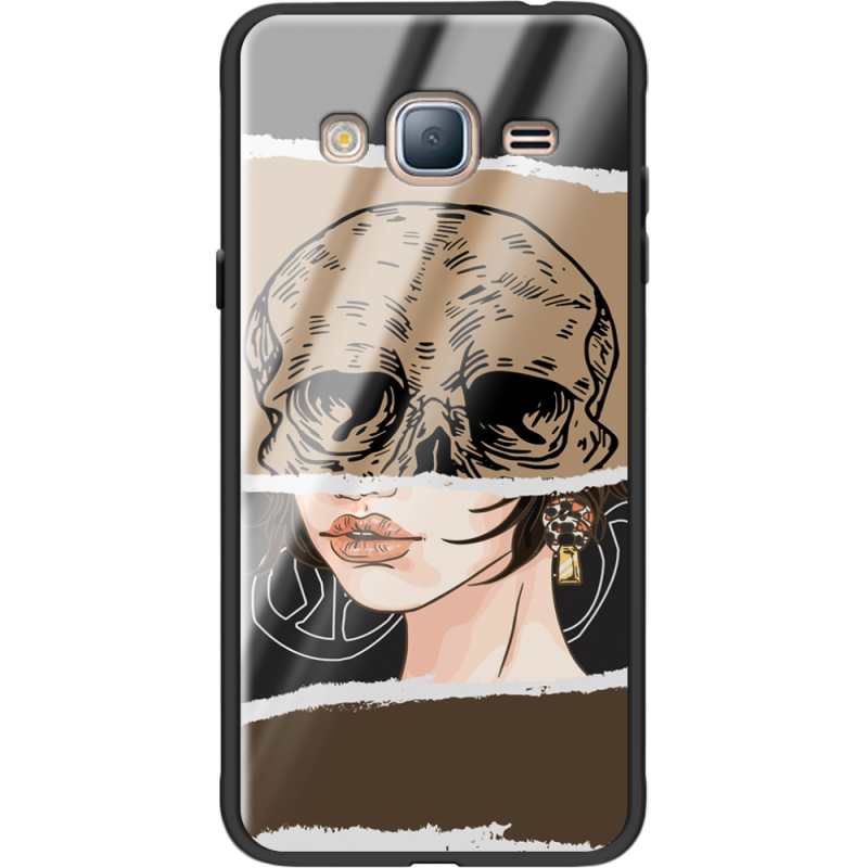 Защитный чехол BoxFace Glossy Panel Samsung Galaxy J3 2016 Skull-Girl