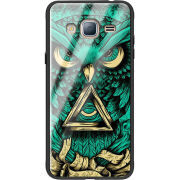 Защитный чехол BoxFace Glossy Panel Samsung Galaxy J3 2016 Masonic Owl