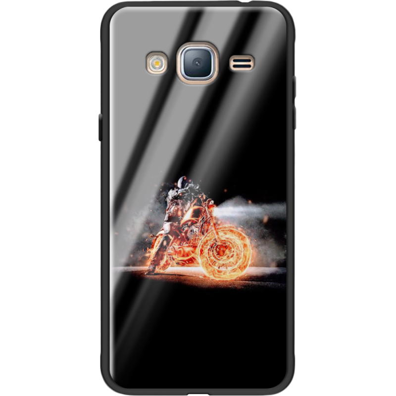 Защитный чехол BoxFace Glossy Panel Samsung Galaxy J3 2016 Biker