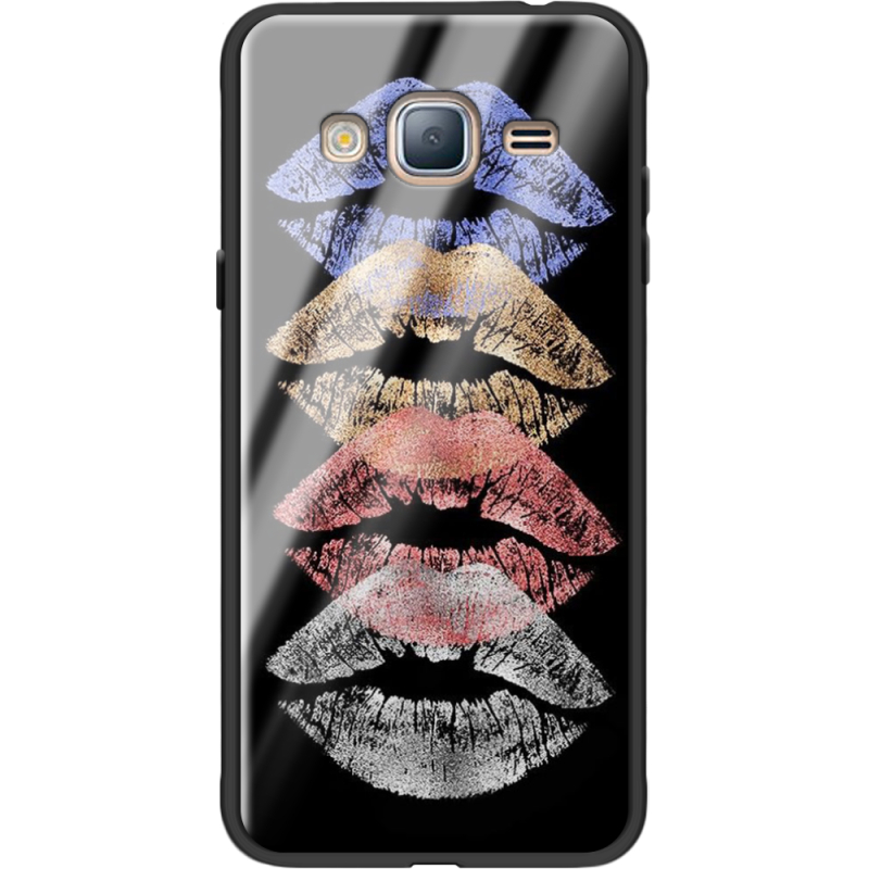Защитный чехол BoxFace Glossy Panel Samsung Galaxy J3 2016 Lips