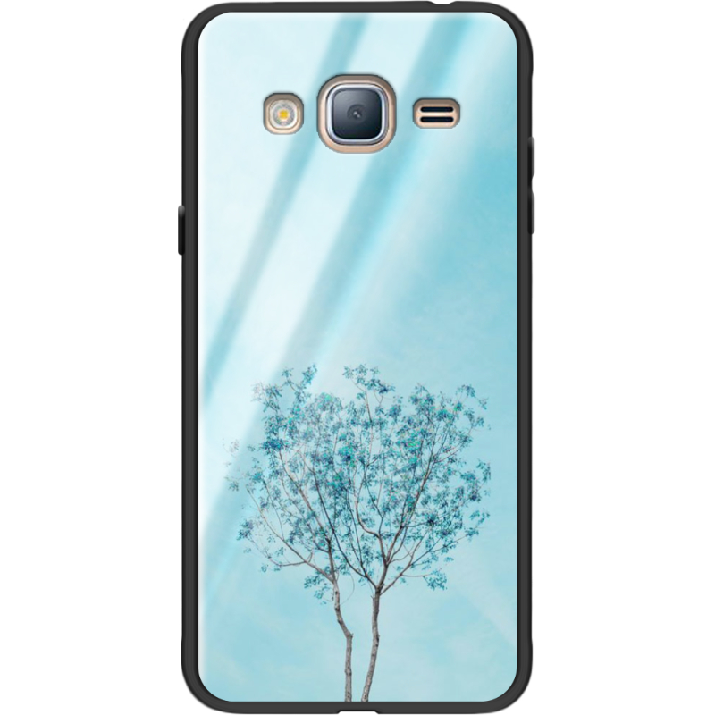 Защитный чехол BoxFace Glossy Panel Samsung Galaxy J3 2016 Blue Tree