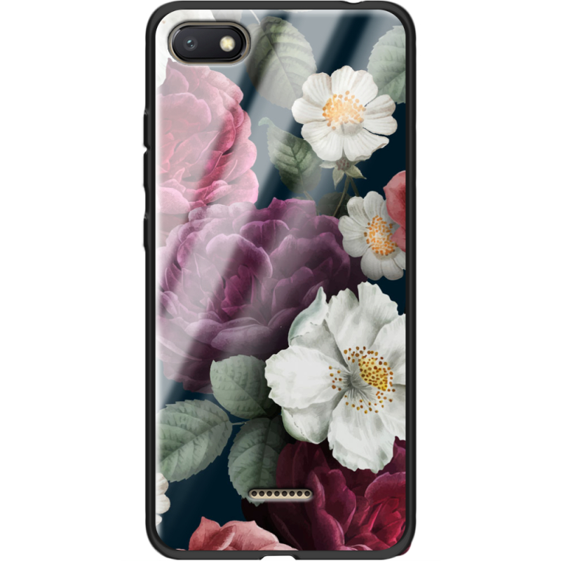 Защитный чехол BoxFace Glossy Panel Xiaomi Redmi 6A Peonies