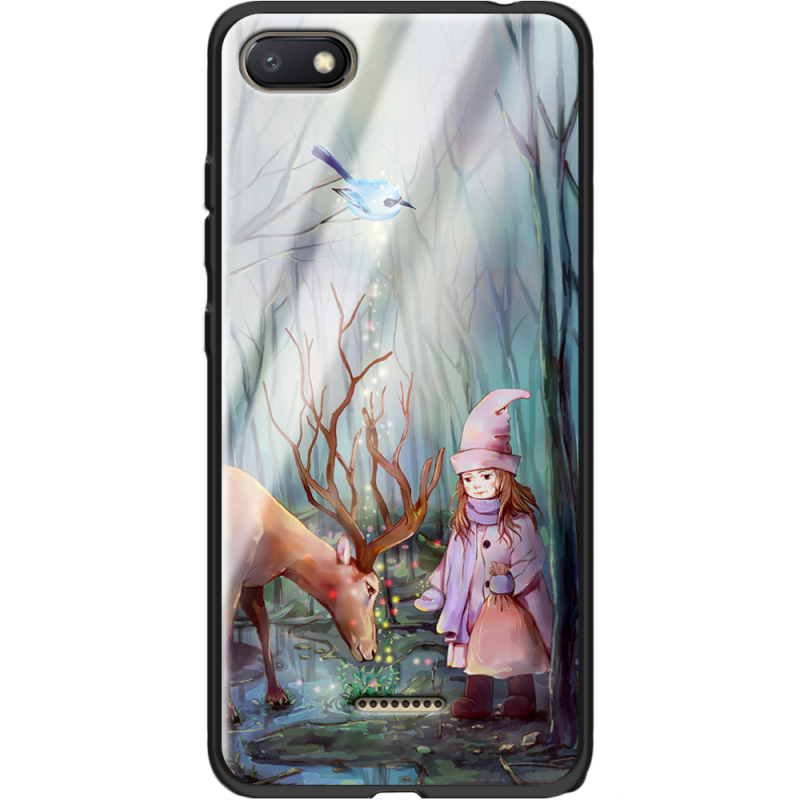 Защитный чехол BoxFace Glossy Panel Xiaomi Redmi 6A Girl And Deer