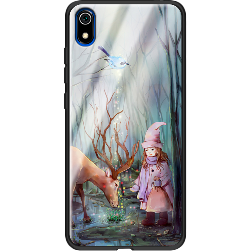 Защитный чехол BoxFace Glossy Panel Xiaomi Redmi 7A Girl And Deer