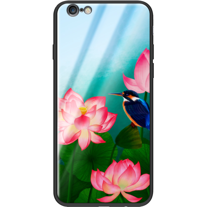 Защитный чехол BoxFace Glossy Panel Apple iPhone 6 / 6s Lotus Bird