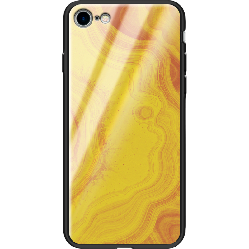 Защитный чехол BoxFace Glossy Panel Apple iPhone 7 / 8 Yellow Marble