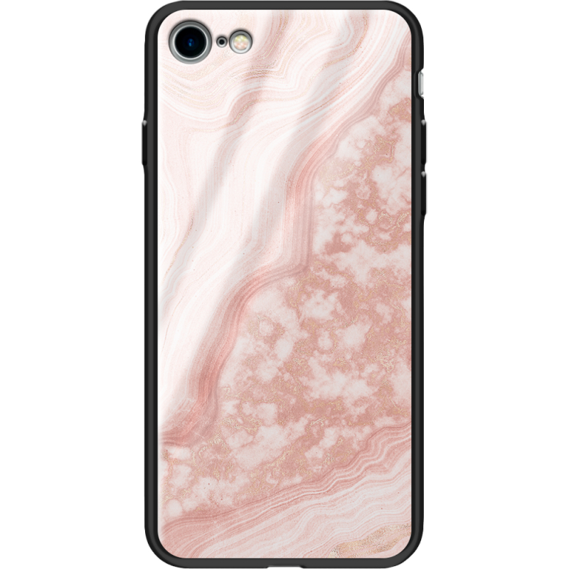 Защитный чехол BoxFace Glossy Panel Apple iPhone 7 / 8 Pink Marble