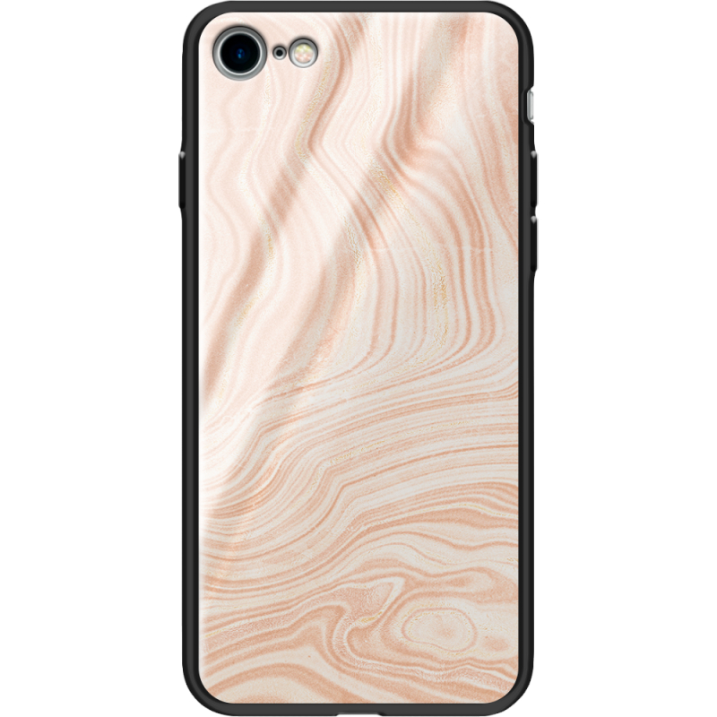 Защитный чехол BoxFace Glossy Panel Apple iPhone 7 / 8 Delicate Marble