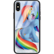 Защитный чехол BoxFace Glossy Panel Apple iPhone X My Little Pony Rainbow Dash