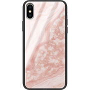 Защитный чехол BoxFace Glossy Panel Apple iPhone X Pink Marble