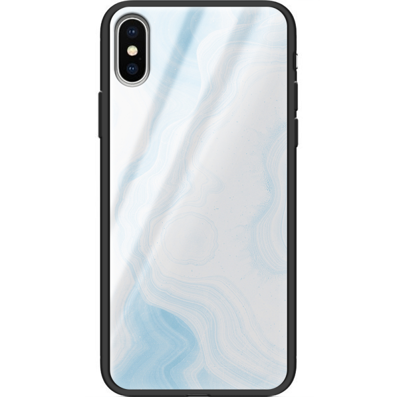 Защитный чехол BoxFace Glossy Panel Apple iPhone X Light Marble