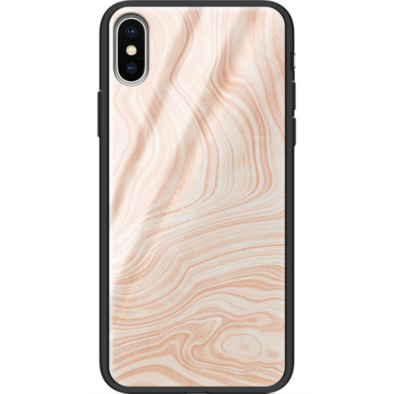 Защитный чехол BoxFace Glossy Panel Apple iPhone X Delicate Marble