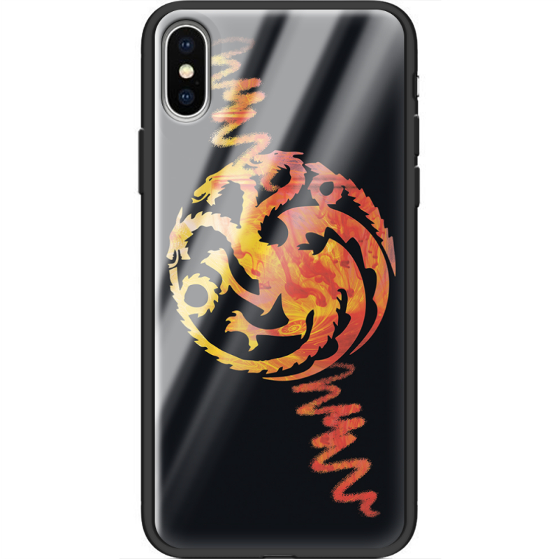 Защитный чехол BoxFace Glossy Panel Apple iPhone X Dragons Thrones