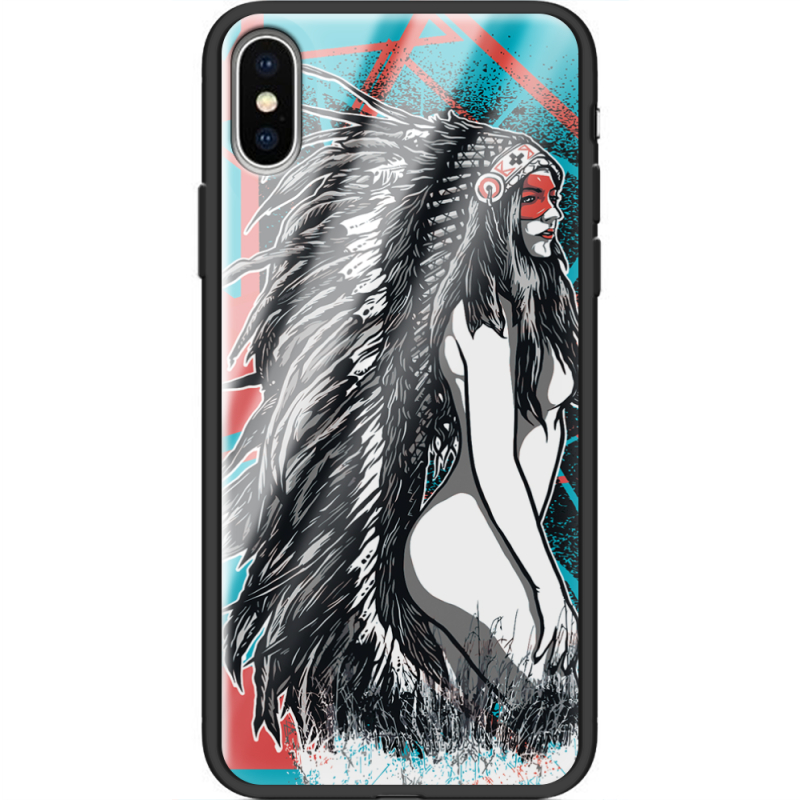 Защитный чехол BoxFace Glossy Panel Apple iPhone X Indian Girl