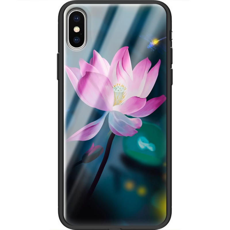 Защитный чехол BoxFace Glossy Panel Apple iPhone X Lotus