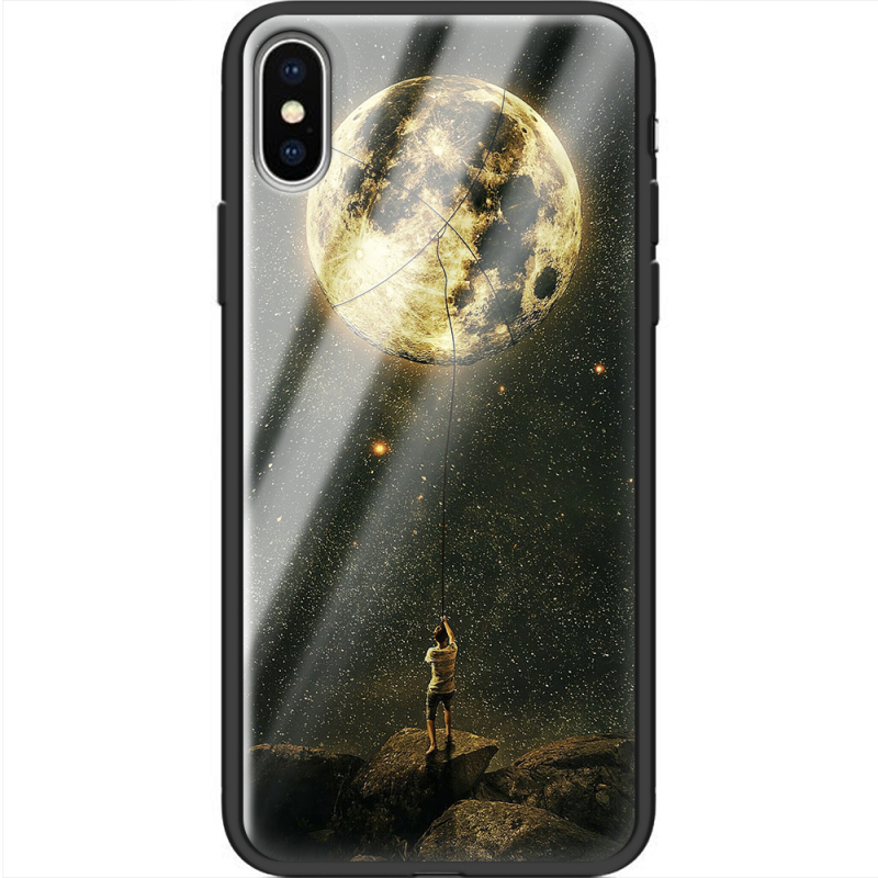 Защитный чехол BoxFace Glossy Panel Apple iPhone X Reach for the Moon