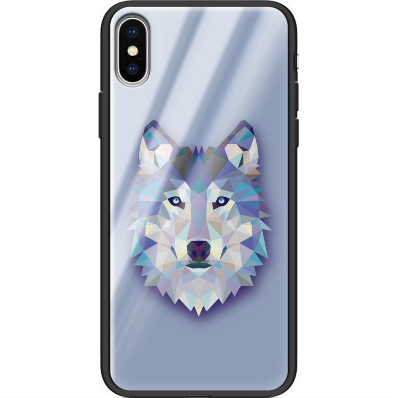 Защитный чехол BoxFace Glossy Panel Apple iPhone X Wolfie