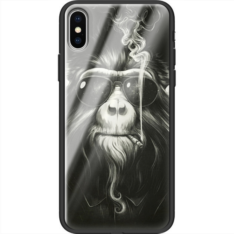 Защитный чехол BoxFace Glossy Panel Apple iPhone X Smokey Monkey