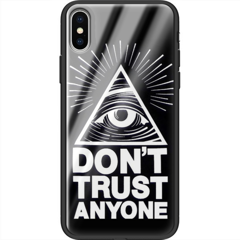 Защитный чехол BoxFace Glossy Panel Apple iPhone X Dont Trust Anyone