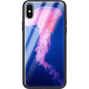 Защитный чехол BoxFace Glossy Panel Apple iPhone X Jellyfish