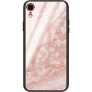 Защитный чехол BoxFace Glossy Panel Apple iPhone XR Pink Marble