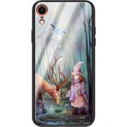 Защитный чехол BoxFace Glossy Panel Apple iPhone XR Girl And Deer