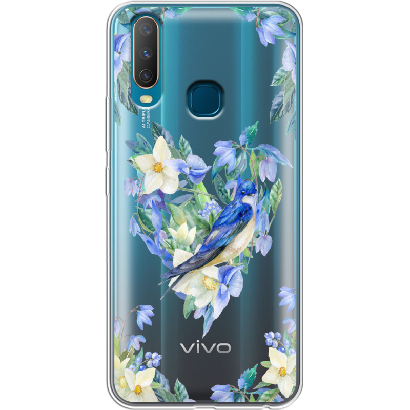 Прозрачный чехол Uprint Vivo Y17 Spring Bird