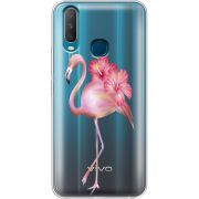 Прозрачный чехол Uprint Vivo Y17 Floral Flamingo