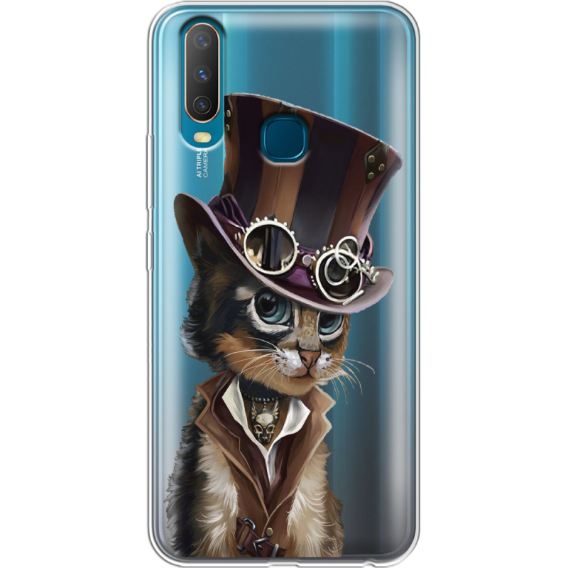 Прозрачный чехол Uprint Vivo Y17 Steampunk Cat