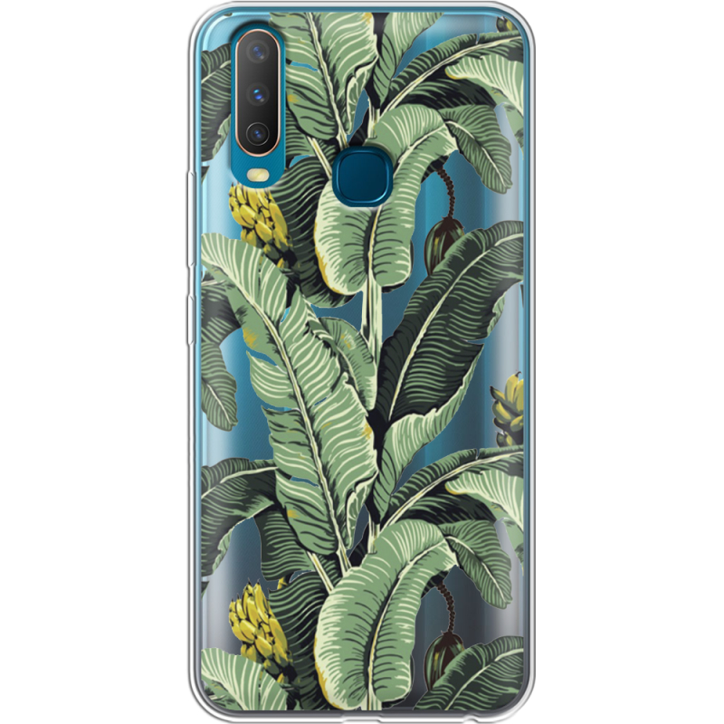 Прозрачный чехол Uprint Vivo Y17 Banana Leaves