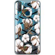 Прозрачный чехол Uprint Vivo Y17 Cotton flowers