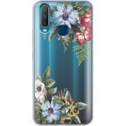 Прозрачный чехол Uprint Vivo Y17 Floral