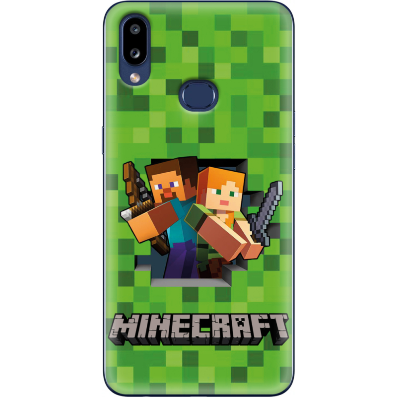 Чехол Uprint Samsung A107 Galaxy A10s Майнкрафт Стів і Алекс