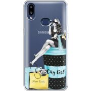 Прозрачный чехол Uprint Samsung A107 Galaxy A10s City Girl