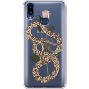 Прозрачный чехол Uprint Samsung A107 Galaxy A10s Glamor Snake