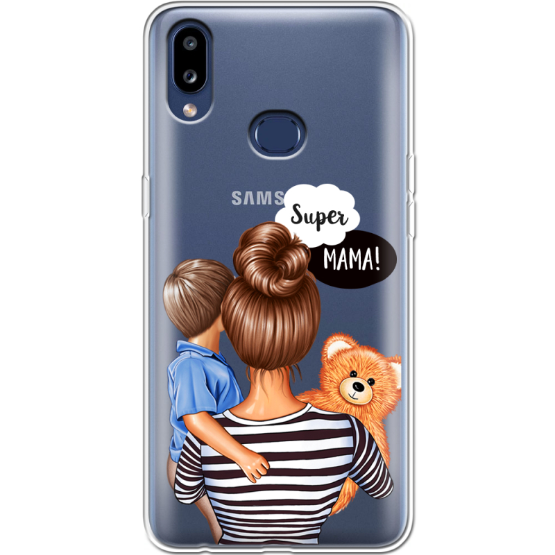 Прозрачный чехол Uprint Samsung A107 Galaxy A10s Super Mama and Son