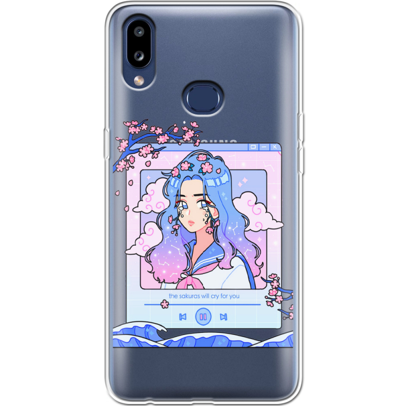 Прозрачный чехол Uprint Samsung A107 Galaxy A10s The Sakuras Will Cry For You