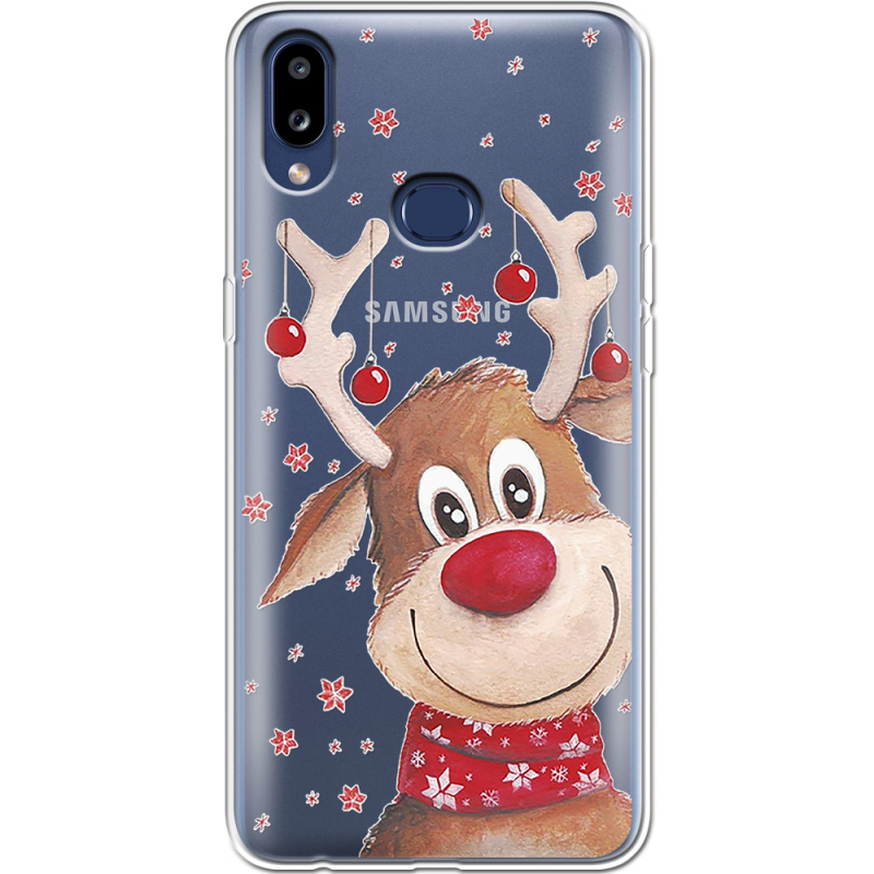 Прозрачный чехол Uprint Samsung A107 Galaxy A10s Winter Deer