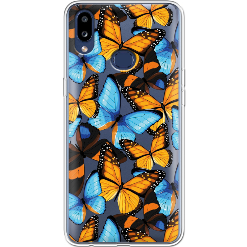 Прозрачный чехол Uprint Samsung A107 Galaxy A10s Butterfly Morpho