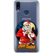 Прозрачный чехол Uprint Samsung A107 Galaxy A10s Cool Santa